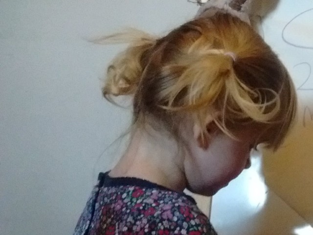 Child with bunches in her hair